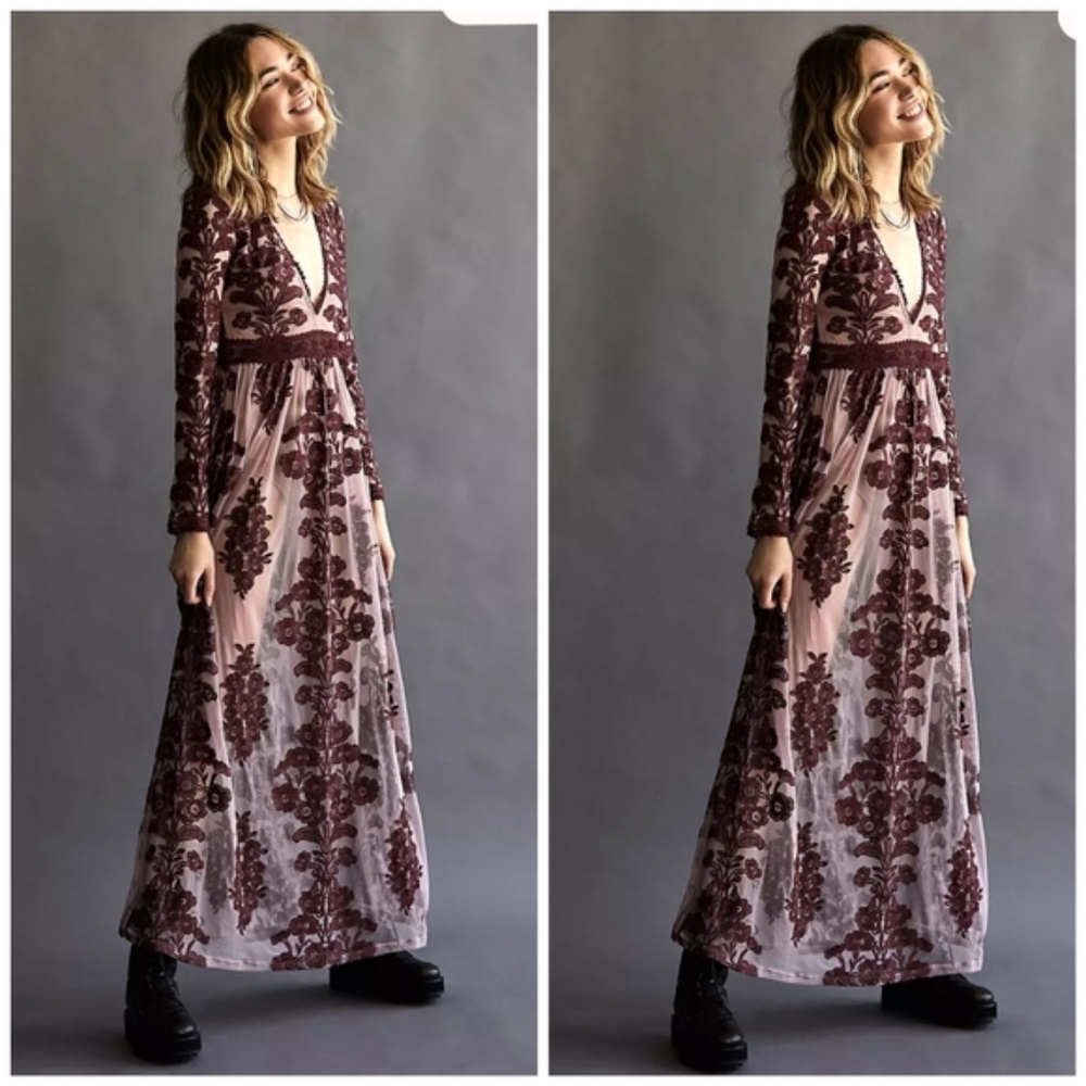 NWOT - Free people For Love & Lemons Temecula Maxi Dress